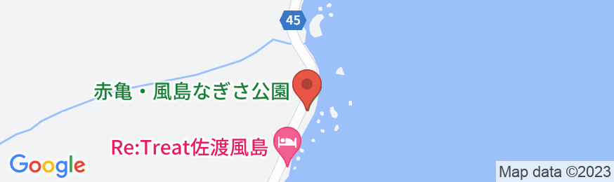 リトリート佐渡風島グランピング<佐渡島>の地図