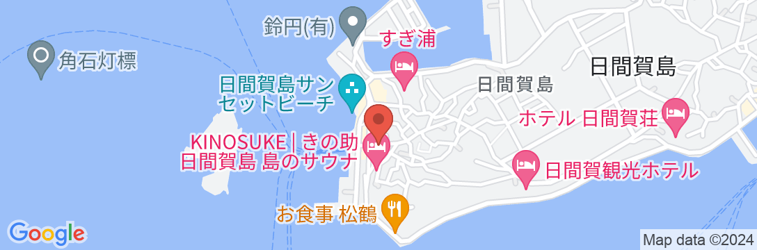 日間賀島 すず屋海游亭の地図