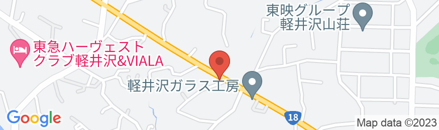 ふふ 軽井沢 ー陽光の風ーの地図