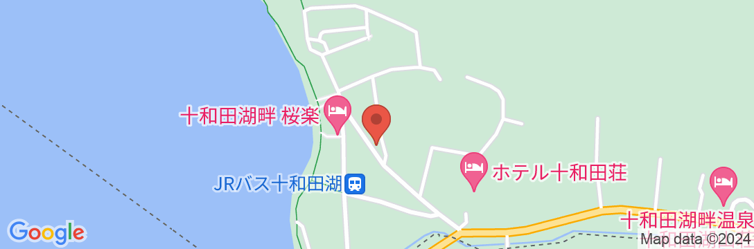 十和田湖畔 桜楽の地図