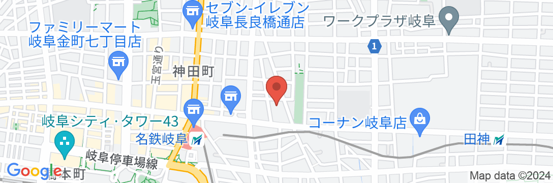 ホテルエンディア岐阜の地図