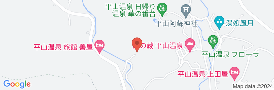 平山温泉 豆富屋やまとの地図