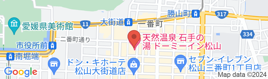 松山大街道 HOTELさくらの地図