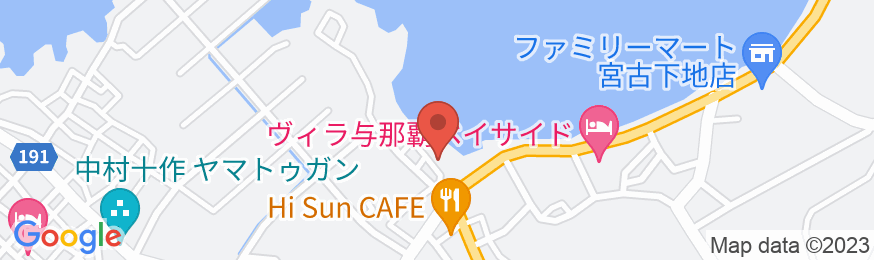 BAY COAST AGAIN<宮古島>の地図