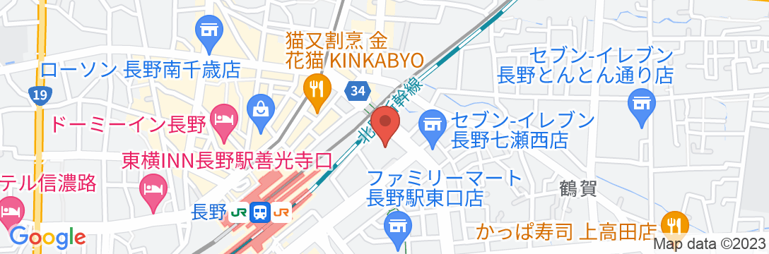 シャトレーゼホテル長野の地図