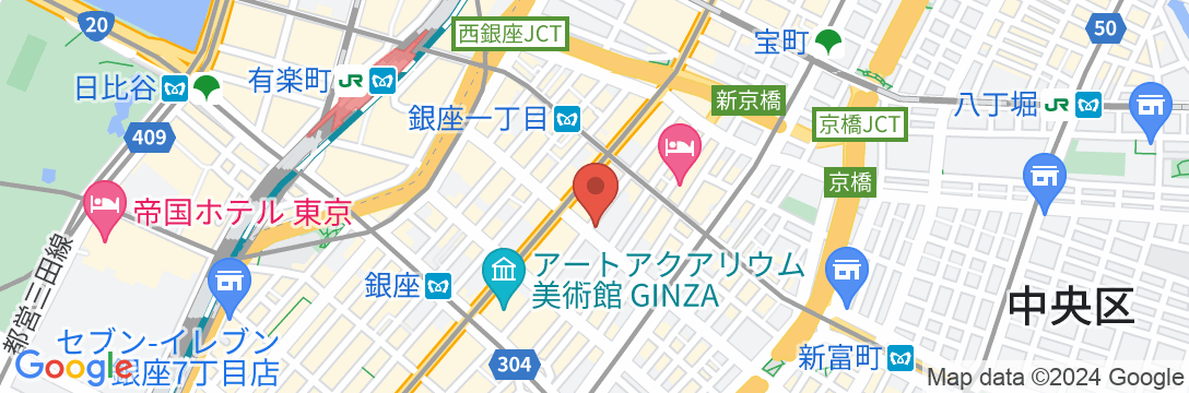 東京エディション銀座の地図