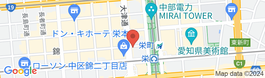 コンフォートイン名古屋栄駅前(12月20日オープン)の地図