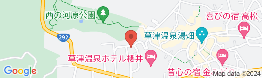 草津温泉きむらや別邸の地図
