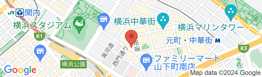 HARE-TABI Traveler’s Inn YOKOHAMAの地図