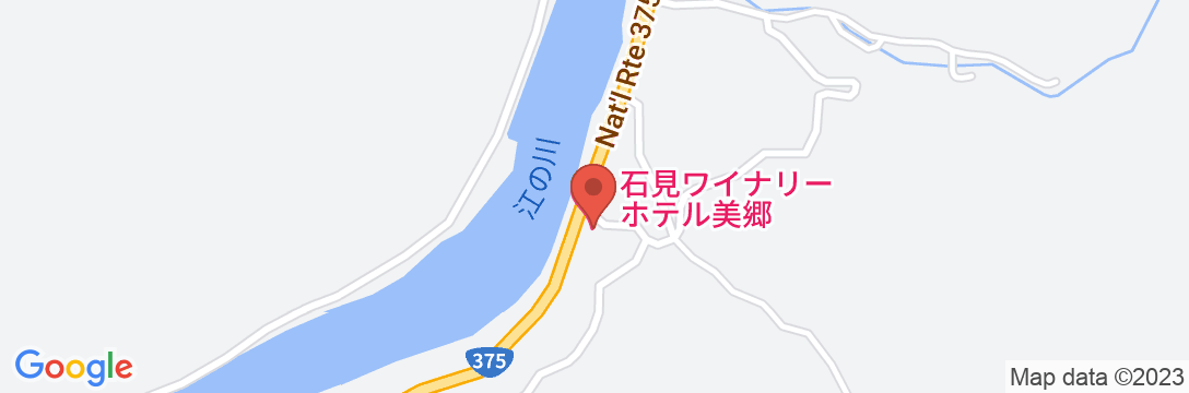 石見ワイナリーホテル美郷の地図
