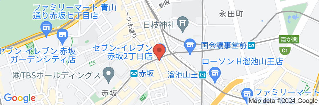 Akasaka The Hostelの地図
