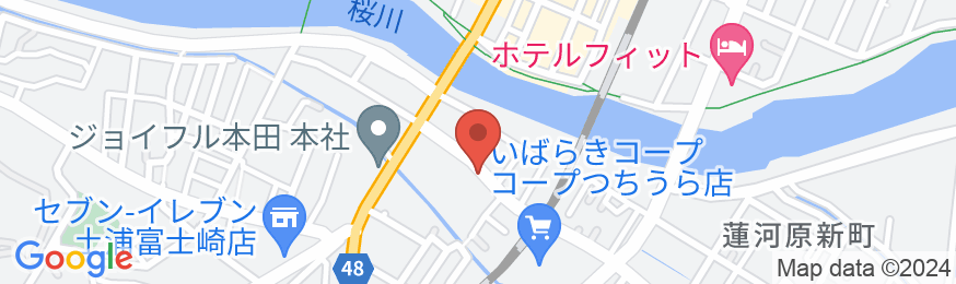 ビジネス旅館 土浦の地図