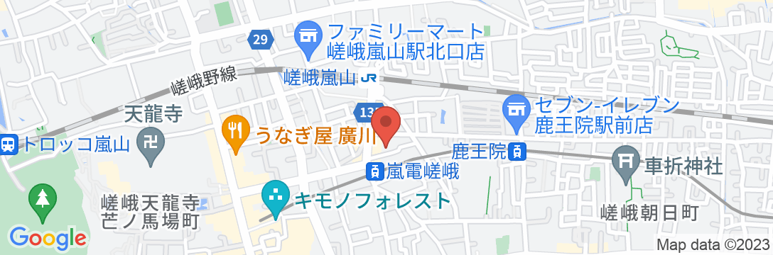 スノーピーク ランドステーション京都嵐山の地図