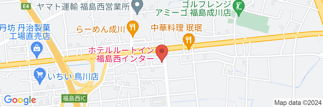 ホテルルートイン福島西インターの地図
