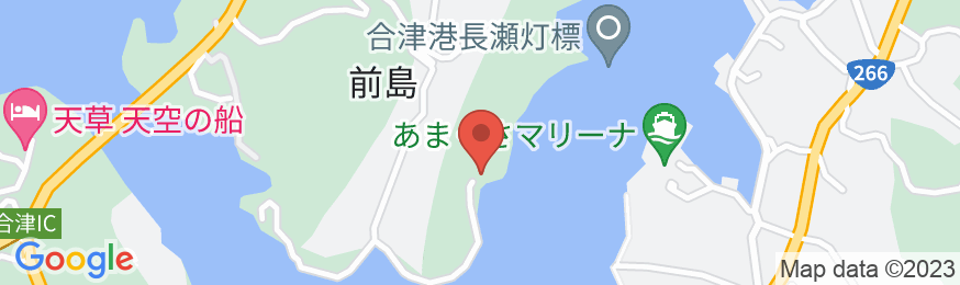 シークルーズグランピング熊本天草の地図