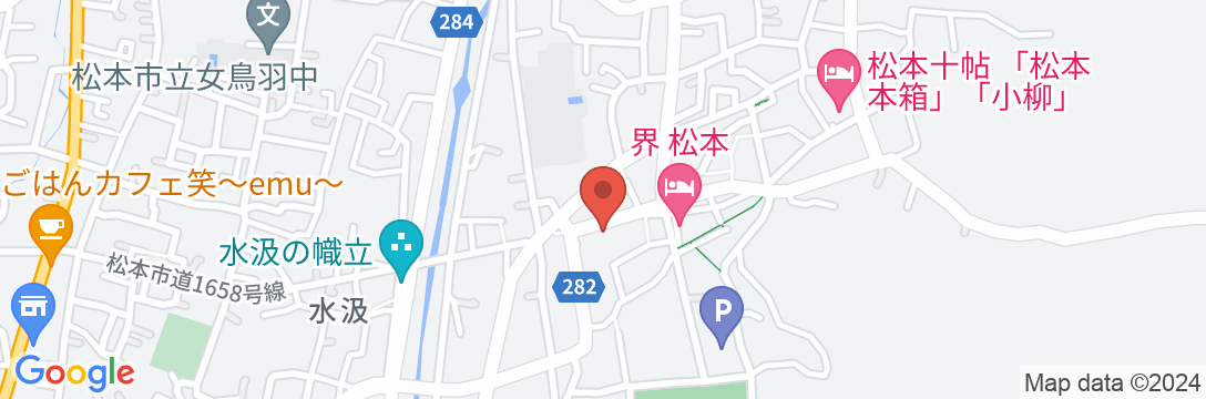 帰郷亭 ゆもとや<長野県>の地図