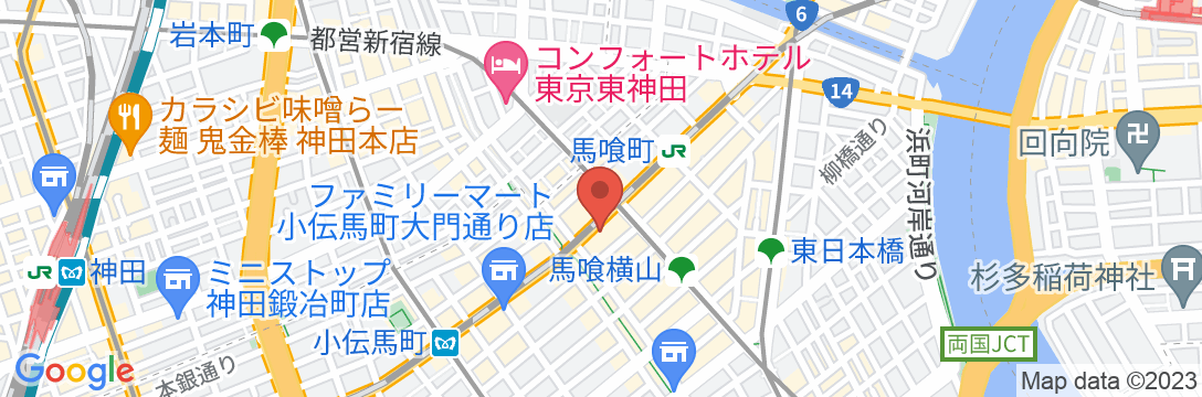 Tokyo Guesthouse HIVEの地図