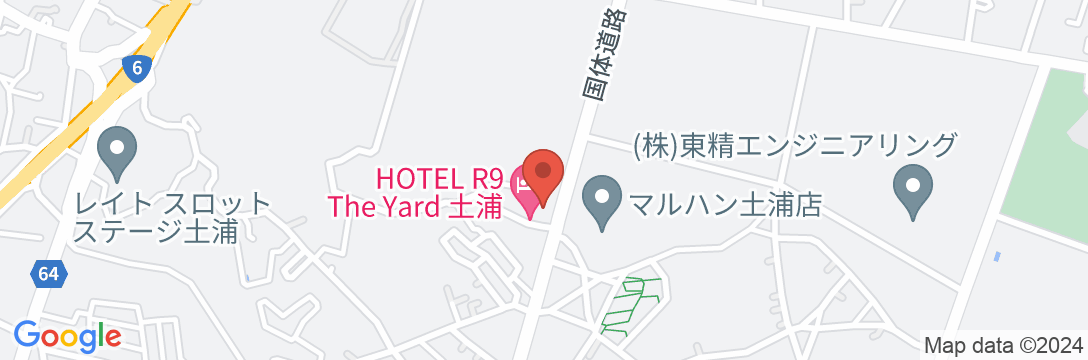 HOTEL R9 The Yard 土浦の地図