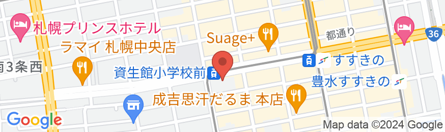 ザ・センチュリオンサウナ レスト&ステイ札幌の地図