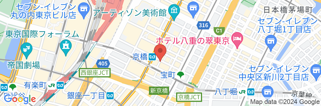 lyf銀座東京(ライフ銀座東京)の地図
