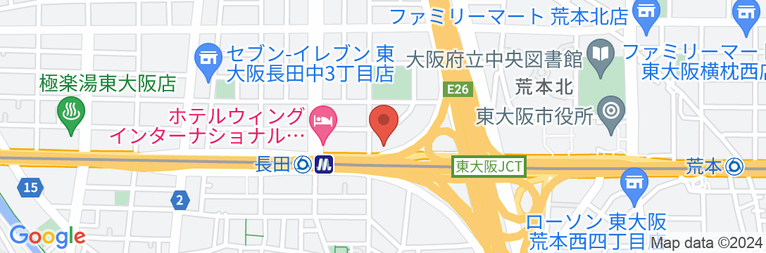 ザ・セレクトン東大阪長田駅前(2024年3月28日オープン)の地図