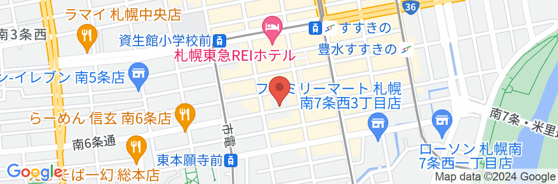 トラベロッジ札幌すすきのの地図