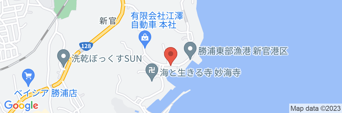 リトリート宿坊 自在堂 勝浦の地図