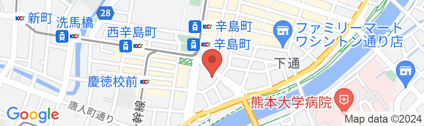 グリッズプレミアムホテル熊本(2024年4月1日オープン)の地図