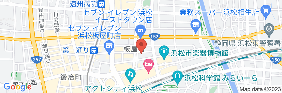 センチュリオンホテル浜松の地図