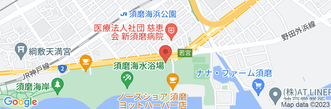 神戸須磨シーワールドホテル(2024年6月開業)の地図