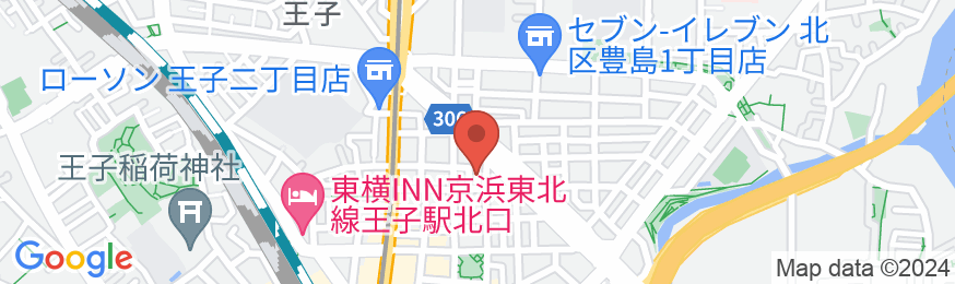 王子駅徒歩5分/民泊【Vacation STAY提供】の地図