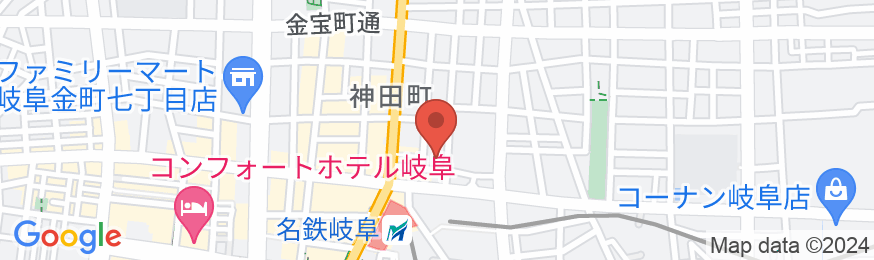 岐阜キャッスルインの地図