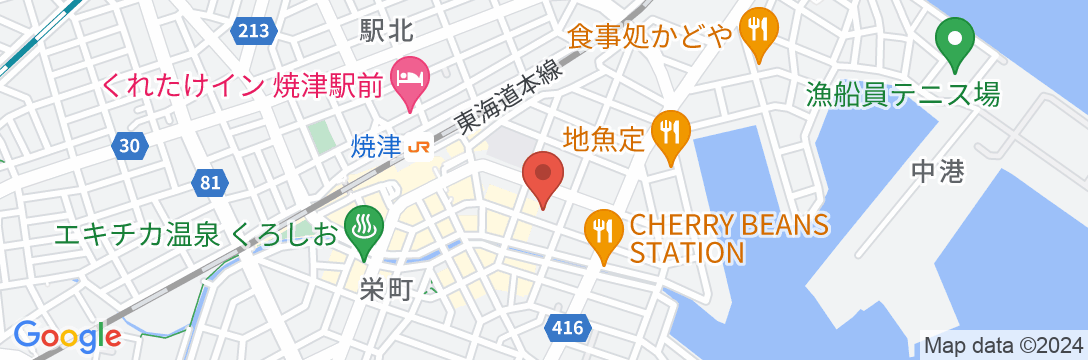 ホテル シーラックパル焼津の地図