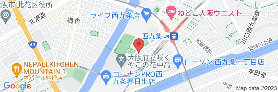 林林の民宿ーNISHIKUJO/民泊【Vacation STAY提供】の地図