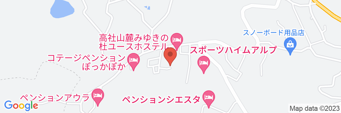 ペンション 紙ふうせん<長野県>の地図
