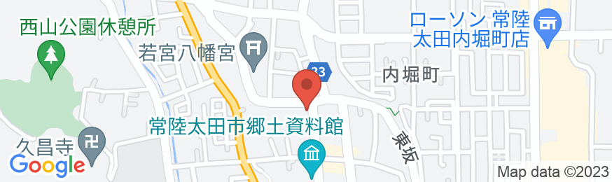 銚子屋旅館<茨城県常陸太田>の地図