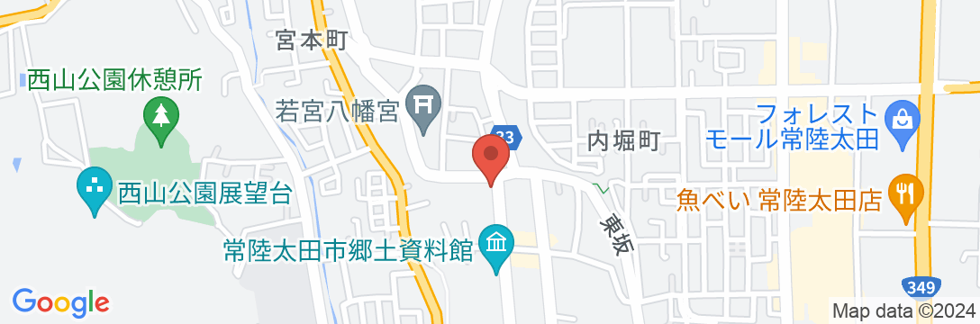 銚子屋旅館<茨城県常陸太田>の地図