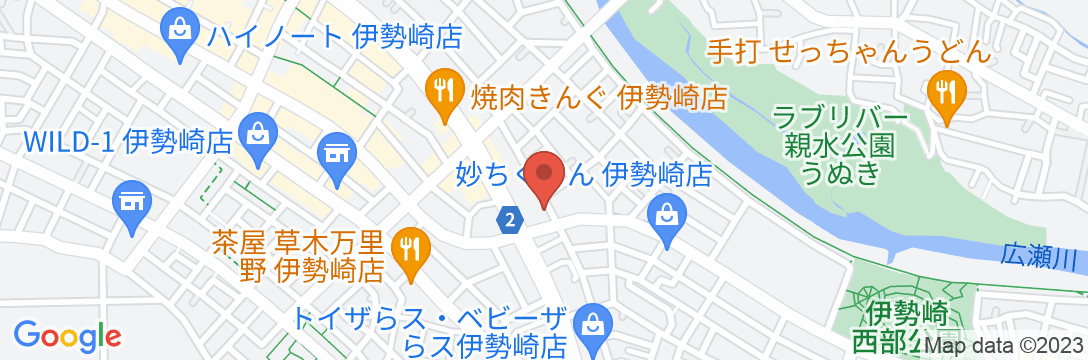ビジネスホテル 伊勢崎 ファースト・インの地図