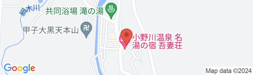 小野川温泉 五つの心の宿 高砂屋の地図