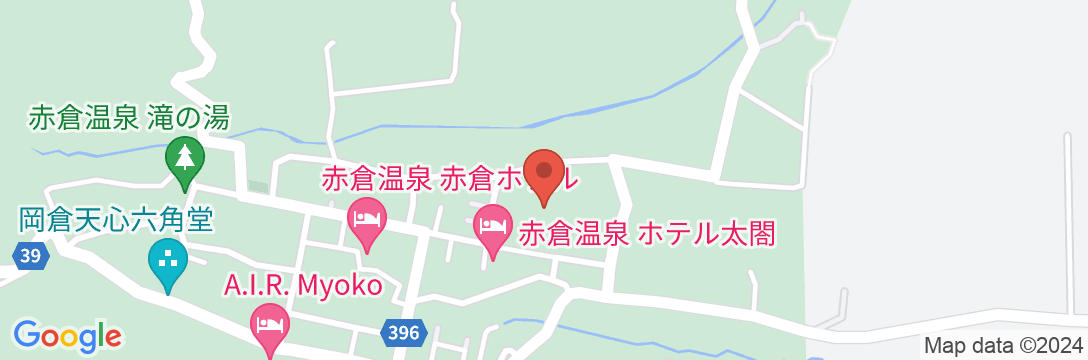 赤倉温泉 香嶽楼(こうがくろう)の地図