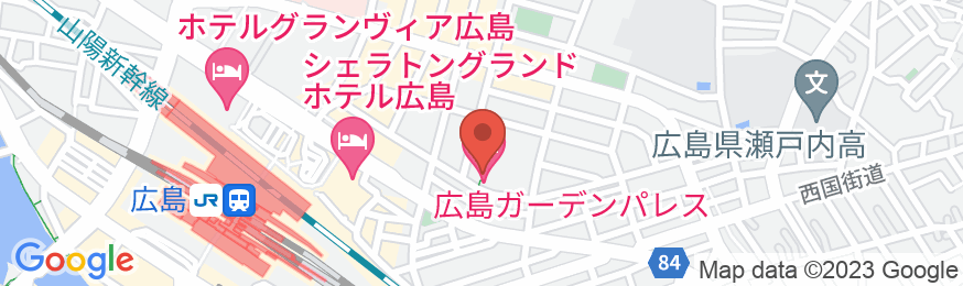 ホテル 広島ガーデンパレスの地図