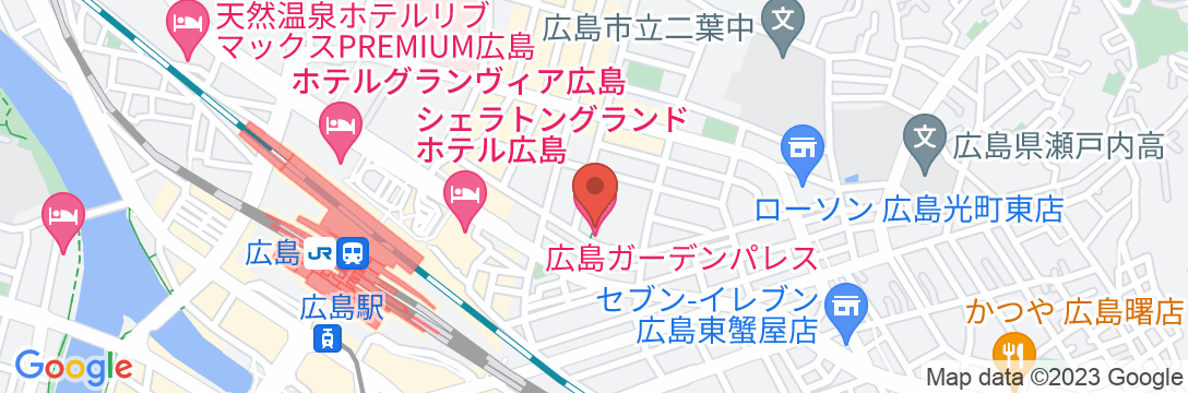 ホテル 広島ガーデンパレスの地図