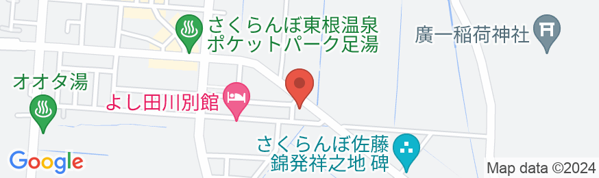 東根温泉 青松館の地図