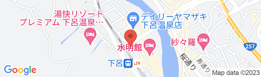下呂温泉 睦館の地図