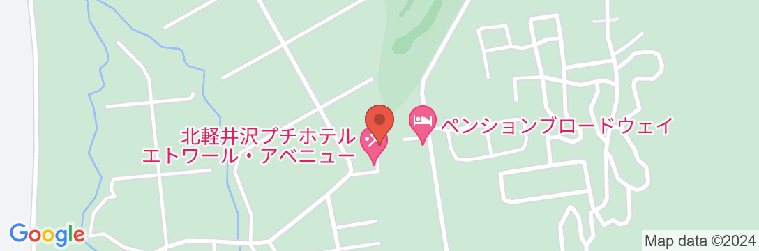 北軽井沢プチホテル エトワール・アベニューの地図