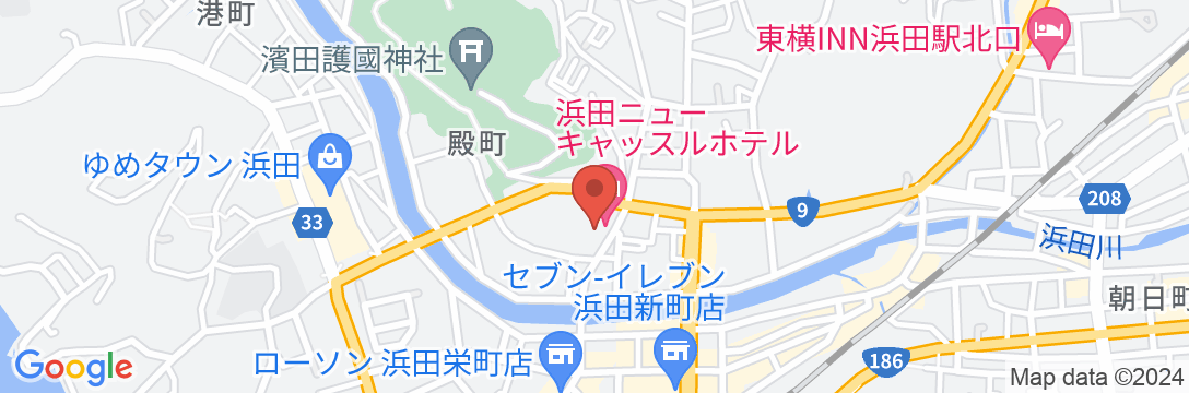浜田ニューキャッスルホテルの地図