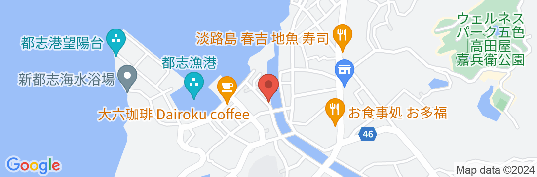 淡路島 民宿 よど荘の地図