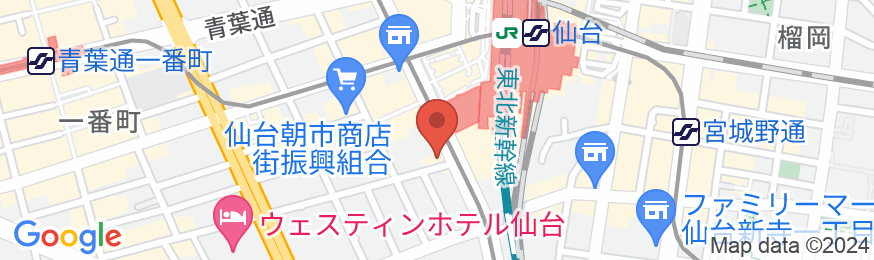 ホテルモントレ仙台の地図