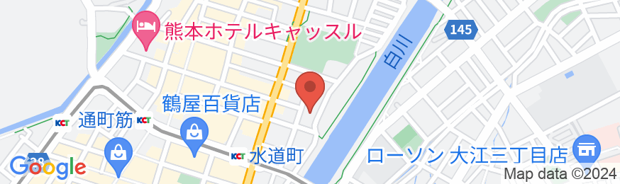 ホテル メルパルク熊本の地図