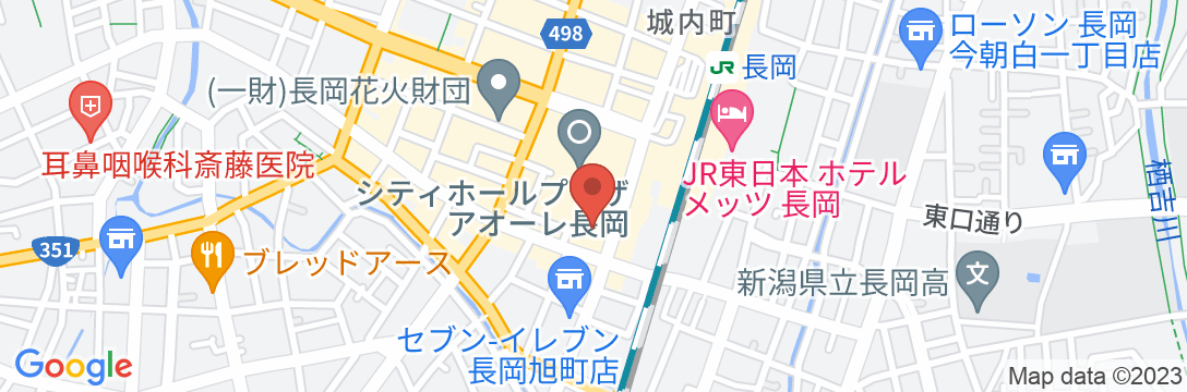 ホテルルートイン長岡駅前の地図